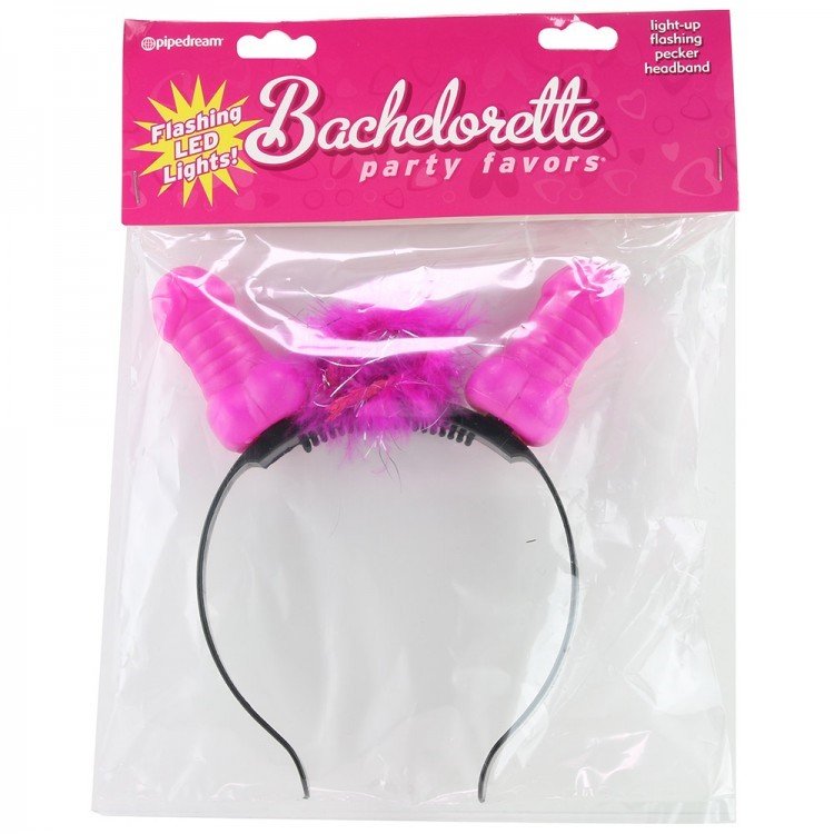 Flashing Light-Up Pecker Headband Image